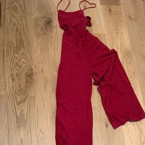 Chic Red Women's Jumpsuit